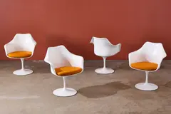 'Tulip' Armchairs (4) by Eero Saarinen, ca. 1960, Lacquered fiberglass, sold Jun 2026