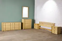 Paul Frankl, Bedroom Suite (6), 1950s, Lacquered wood