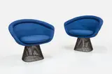 Warren Platner, Lounge Chairs (2), 1960s, Patinated steel