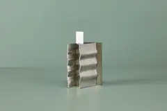 Ettore Sottsass, 'Aqua Marina' Vase, 2001, Cast pewter