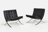 Ludwig Mies van der Rohe, 'Barcelona' Chairs (2)