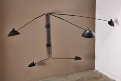 Serge Mouille, Five-Arm Wall Lamp, 1954, / 2009 Lacquered steel