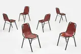 Charlotte Perriand, Dining Chairs, from Les Arcs (6)