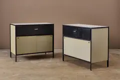 George Nelson, + Associates, 'Steelframe' Dressers (2), 1950s, Painted steel