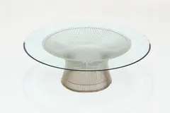 Warren Platner, Coffee Table, 1970s, Chrome-plated steel