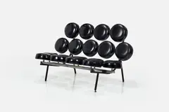 George Nelson, + Associates, 'Marshmallow' Sofa, 1980s, enameled steel