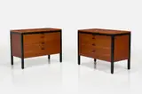 George Nelson, + Associates, 'Black Frame' Dressers (2), 1955, painted aluminum