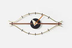 George Nelson, + Associates, 'Eye' Wall Clock, ca. 1957, Walnut