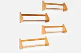 Hans J. Wegner, Wall-Mount Shelves (4), ca. 1955, Oak