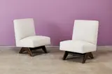 Lounge Chairs (2) by Pierre Jeanneret, ca. 1957, Teak, offered Sep 2025