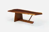 'Minguren II' Coffee Table by George Nakashima, 1988, American black walnut, offered Sep 2025