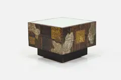 'Patchwork' Coffee Table by Paul Evans, 1970s, Patinated copper, sold Sep 2025