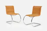 MR20 Chairs (2) by Ludwig Mies van der Rohe, late 20th century Chrome-plated tubular steel, sold Sep 2025