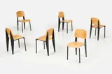 Jean Prouvé, 'Standard' Chairs (6)