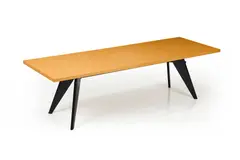 'EM' Dining Table by Jean Prouvé, 1950, / 2009 Oak, sold Sep 2025