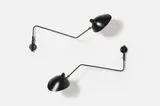 Serge Mouille, Articulating Wall Lights (2), 2010, Painted aluminum