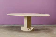 Carlo Scarpa, 'Argo' Dining Table, ca. 1975, Travertine