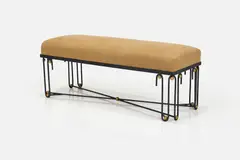 Jean Royere, Syle, Bench, brass