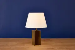 Jean-Michel Frank, 'Croisillon' Table Lamp, 1928, / 21st century Patinated brass