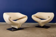 Pierre Paulin, 'Ribbon' Chairs (2), 1966, / 1970s Wool