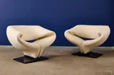 'Ribbon' Chairs (2) by Pierre Paulin, 1966, / 1970s Wool, sold Jun 2025