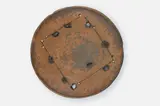 Peter Voulkos, Untitled Large Plate, 1973, and incised anagama-fired stoneware
