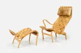 Bruno Mathsson, 'Pernilla' Lounge Chair + Ottoman (2)