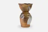 Peter Voulkos, Vase, ca. 1973, and incised anagama-fired stoneware