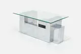 'Cityscape' Desk by Paul Evans, ca. 1975, Chrome-plated steel, offered Jun 2025