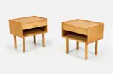 Nightstands (2) by Hans J. Wegner, 1966, Teak, sold Jun 2025