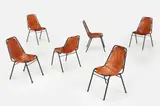 Charlotte Perriand, Dining Chairs, from Les Arcs (6)