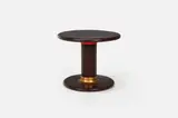 'Rochetto' Small Table by Ettore Sottsass, ca. 1965, Walnut, sold Jun 2025