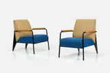 'Salon' Chairs (2) by Jean Prouvé, 1939, / 2019 Fabric, sold Jun 2025