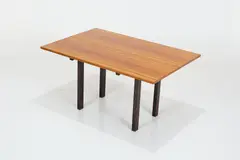 Flip Top Console/Dining Table by Edward Wormley, ca. 1957, Walnut, sold Apr 2025
