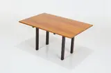 Flip Top Console/Dining Table by Edward Wormley, ca. 1957, Walnut, sold Apr 2025