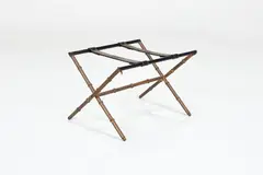 Jacques Adnet, Luggage Stand, 1950s, Brass