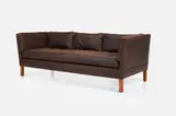 Edward Wormley, Drop-Arm Sofa, ca. 1957, Leather