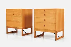 Borge Mogensen, Four Drawer Chests (2), 1960s, Oak