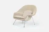 Eero Saarinen, 'Womb' Lounge Chair, 1980s, Fabric