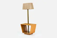 Vladimir Kagan, Floor Lamp, 1950s, Beech