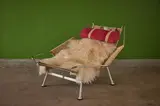 Hans J. Wegner, 'Flag Halyard' Lounge Chair, 1965, Enameled and matte chrome-plated steel