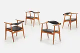 Hans J. Wegner, 'Yoke' Chairs (4)