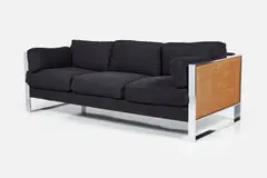 Three-Seat Sofa by Milo Baughman, 1970s, Fabric, sold Dec 2024