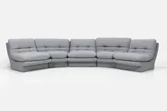 Vladimir Kagan, Curved Sectional (5), 1970s, Fabric