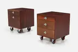 Finn Juhl, 'Diplomat' Rolling Cabinets (2)