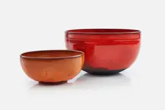 Laura Andreson, Bowls (2), 1951, -1955 Glazed earthenware