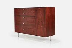George Nelson, 'Thin Edge' Cabinet, 1950s, Rosewood-veneered wood