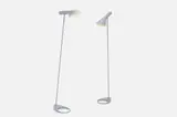 Arne Jacobsen, 'AJ Visor' Floor Lamps (2), 1957, / 21st Century Painted spun steel
