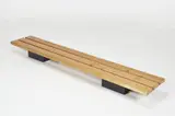 Window Bench by Charlotte Perriand, ca. 1969, Elm, sold Sep 2024
