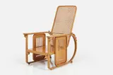 Josef Hoffmann, Early 'Sitzmachine' Adjustable Lounge Chair, 1905, -1908 Bent beech